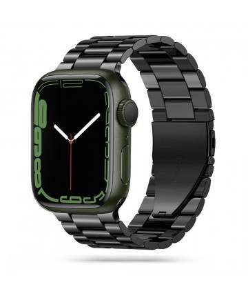 Tech-Protect Stainless Bracelet for Apple Watch 4 / 5 / 6 / 7 / 8 / 9 / SE / Ultra 1 / 2 (42/44/45/49 mm) - Black