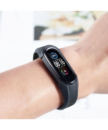 Tech-Protect Armor Strap for Xiaomi Mi Smart Band 5 / 6 / 6 NFC - Black and Red