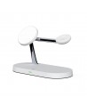 Tech-Protect A12 3in1 MagSafe Inductive Charger for Smartphone/Headphones/Smartwatch - White