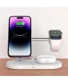 Tech-Protect A12 3in1 MagSafe Inductive Charger for Smartphone/Headphones/Smartwatch - White