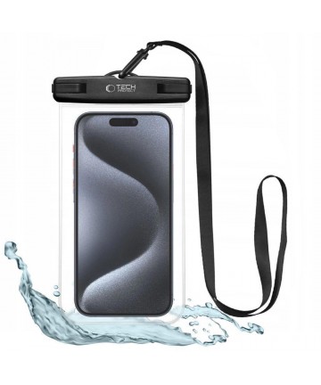 Tech-Protect UWC7 waterproof case universal for smartphones up to 6.9" - black