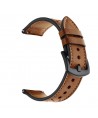 Tech-Protect Leather Strap for Samsung Galaxy Watch 4 / 5 / 5 Pro / 6 / 7 / FE - Brown