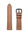 Tech-Protect Leather Strap for Samsung Galaxy Watch 4 / 5 / 5 Pro / 6 / 7 / FE - Brown