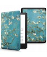 Tech-Protect SmartCase for Kindle Paperwhite V / 5 / Signature Edition - Blue with Sakura Flowers