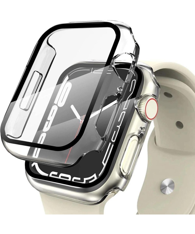 Tech-Protect Defense360 Case for Apple Watch 7 / 8 / 9 (41 mm) - Transparent