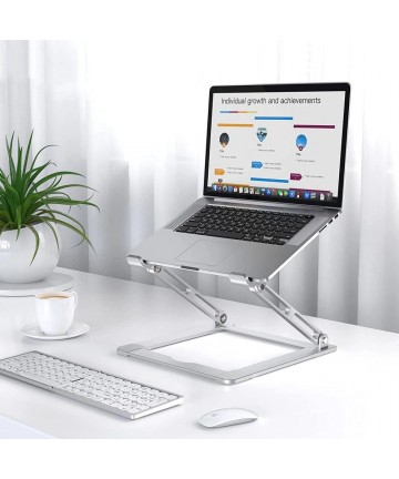 Tech-Protect ULS400 universal foldable stand for laptops up to 17" - gray