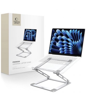 Tech-Protect ULS400 universal foldable stand for laptops up to 17" - silver