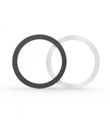 Tech-Protect MagMat MagSafe magnetic ring universal - black / silver (2 pcs.)