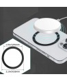 Tech-Protect MagMat MagSafe magnetic ring universal - black / silver (2 pcs.)