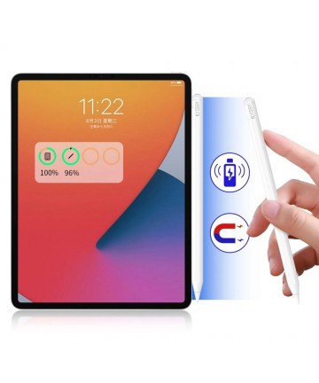 Tech-Protect Digital Magnetic Stylus Pen 2 Magnetic for iPad Tablet - White