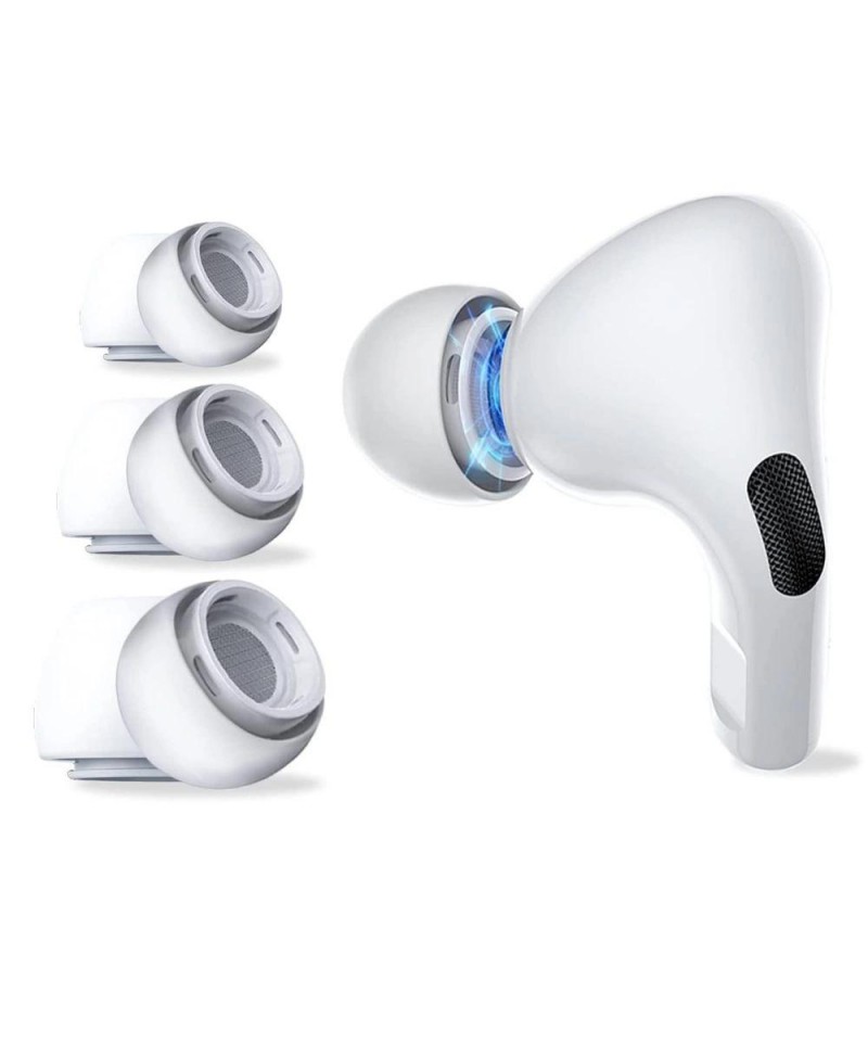 Tech-Protect Ear Tips for AirPods Pro 1 / 2 in sizes S / M / L - white (3 pcs.)