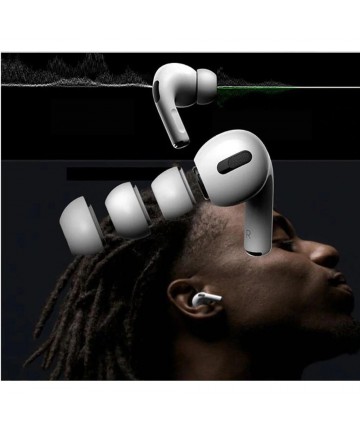 Tech-Protect Ear Tips for AirPods Pro 1 / 2 in sizes S / M / L - white (3 pcs.)