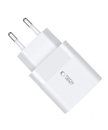 Tech-Protect C30W charger USB-C PD 30W / USB-A QC 3.0 - white