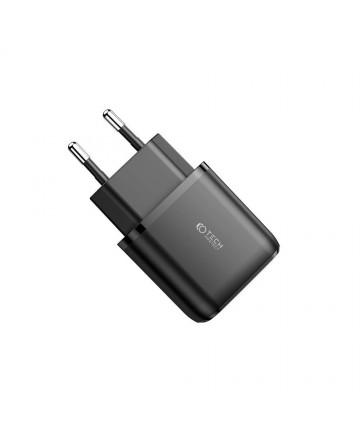 Tech-Protect C20W Charger USB-C PD 20W / USB-A QC 3.0 - Black