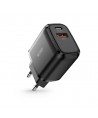 Tech-Protect C20W Charger USB-C PD 20W / USB-A QC 3.0 - Black