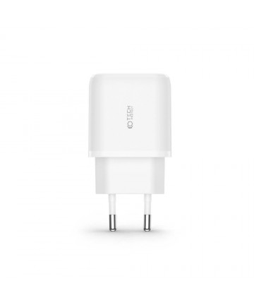 Tech-Protect C20W charger USB-C PD 20W / USB-A QC 3.0 - white