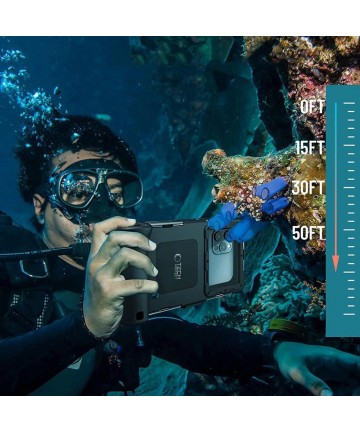 Tech-Protect Waterproof Case IPX8 for 4.7-6.7" Smartphones - Black