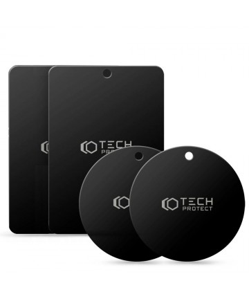 Tech-Protect MetalPlate magnetic plates for car holders - black (4 pcs.)