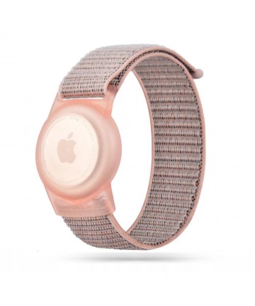 Tech-Protect Nylon Strap for Kids for Apple AirTag - Pink