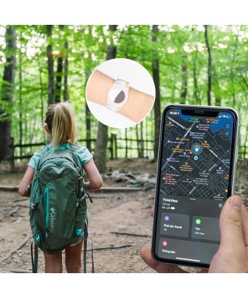 Tech-Protect Nylon Strap for Kids for Apple AirTag - Blue