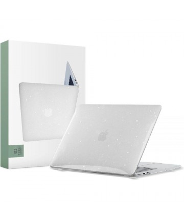 Tech-Protect SmartShell Case for MacBook Air 13" M2 / M3 / 2022-2024 - Clear-Glitter