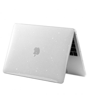 Tech-Protect SmartShell Case for MacBook Air 13" M2 / M3 / 2022-2024 - Clear-Glitter