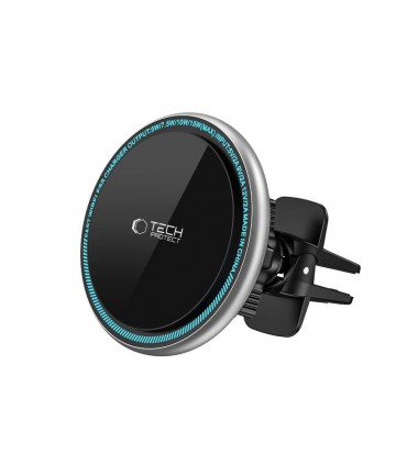 Tech-Protect A2 Car Phone Holder with MagSafe 15W Inductive Charger for Air Vent - Black