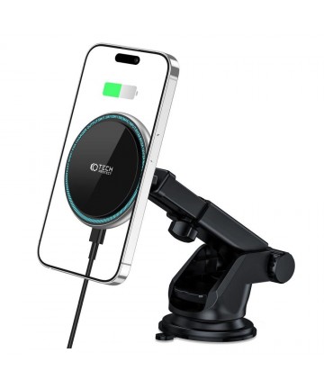 Tech-Protect A2 Car Phone Holder with MagSafe 15W Inductive Charger for Cockpit - Black