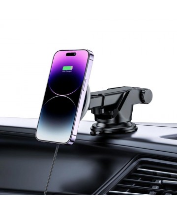 Tech-Protect A2 Car Phone Holder with MagSafe 15W Inductive Charger for Cockpit - Black