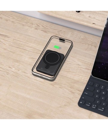 Tech-Protect LifeMag PB10 Powerbank with MagSafe 5000mAh 15W USB-C port - black + USB-C cable