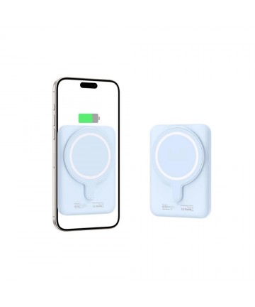 Tech-Protect LifeMag PB10 Powerbank with MagSafe 5000mAh 15W USB-C port - blue + USB-C cable