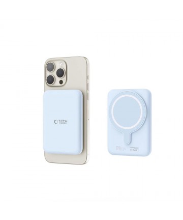 Tech-Protect LifeMag PB10 Powerbank with MagSafe 5000mAh 15W USB-C port - blue + USB-C cable