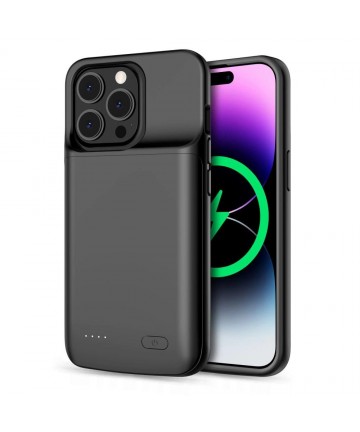 Tech-Protect PowerCase for iPhone 14 / 14 Pro with 4800mAh Powerbank - Black