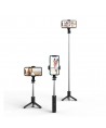 Tech-Protect L02S Bluetooth selfie stick with tripod up to 72cm - black