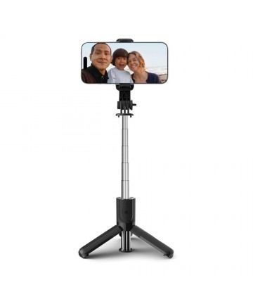 Tech-Protect L02S Bluetooth selfie stick with tripod up to 72cm - black
