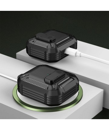 Tech-Protect X-Carbo Case for AirPods Pro 1 / 2 - Black