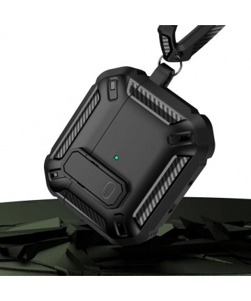 Tech-Protect X-Carbo Case for AirPods Pro 1 / 2 - Black