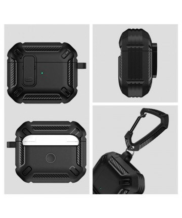 Tech-Protect X-Carbo Case for AirPods Pro 1 / 2 - Black