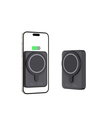 Tech-Protect LifeMag PB11 Powerbank with MagSafe 10000mAh 15W USB-C port - black + USB-C cable