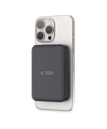 Tech-Protect LifeMag PB11 Powerbank with MagSafe 10000mAh 15W USB-C port - black + USB-C cable