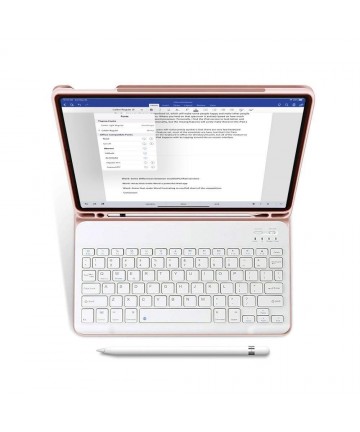 Tech-Protect SC Pen + Keyboard Case with Keyboard for iPad 10.9" 2022 - Pink