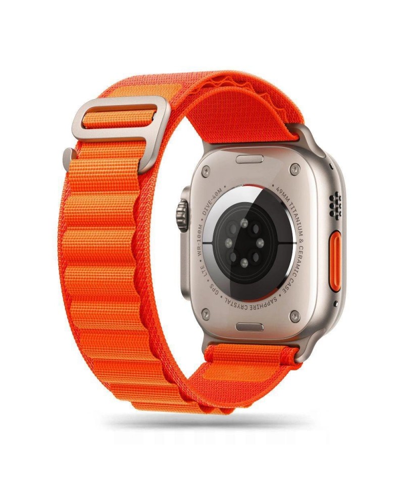Tech-Protect Nylon Pro Strap for Apple Watch 4 / 5 / 6 / 7 / 8 / 9 / SE / Ultra 1 / 2 (42/44/45/49 mm) - Orange