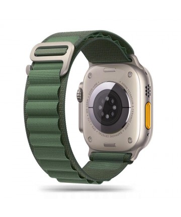 Tech-Protect Nylon Pro Strap for Apple Watch 4 / 5 / 6 / 7 / 8 / 9 / SE / Ultra 1 / 2 (42/44/45/49 mm) - Dark Green