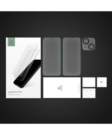 Tech-Protect Supreme Set for iPhone 14 2x tempered glass for display / tempered glass for camera
