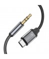 Tech-Protect UltraBoost audio USB-C / 3.5mm mini jack cable 1 m - black