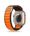 Tech-Protect Nylon Pro Strap for Apple Watch 4 / 5 / 6 / 7 / 8 / 9 / SE / Ultra 1 / 2 (42/44/45/49 mm) - Black & Orange