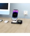 Tech-Protect QI15W-A22 MagSafe Inductive Charger with 3in1 MagSafe Stand for Smartphone / Apple Watch / AirPods - Black