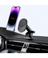 Tech-Protect MM15W-V1 Car Phone Holder with MagSafe 15W Wireless Charger for Cockpit/Air Vent - Black