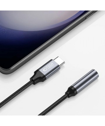 Tech-Protect UltraBoost USB-C / 3.5mm mini jack adapter - black