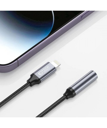 Tech-Protect UltraBoost Lightning / 3.5mm mini jack adapter - black